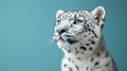 Naklejka premium Snow leopard portrait