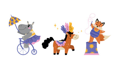 A Whimsical Animal Parade featuring a variety of Festive Characters and joyful designs