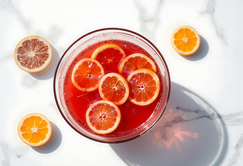Celebrating Punch Day with a vibrant bowl of fruit-infused punch and fresh citrus