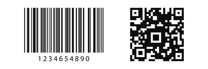 qr code vector. fake qr code icon.