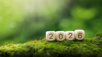 2026, New year Environment Concepts. Sustainable environment development goals, green business,...