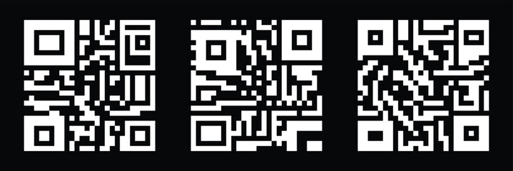 Qr code on white background