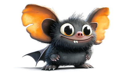 Fototapeta premium Adorable Chubby Bat with Oversized Ears and A Tiny Fan 21d40eef 3062 4ef6 B38a 86a436f52b1a 2