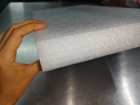 EPE FOAM is a soft foam made from polyethylene foam. It protects the product from scratches. The foam is white and soft.