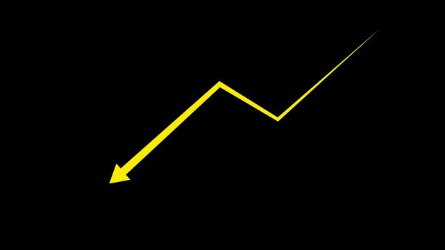 Money crisis icon,Financial crisis icon,Dollar rate decrease vector line icon,Money symbol with down arrow.Falling business losses with dollar icon