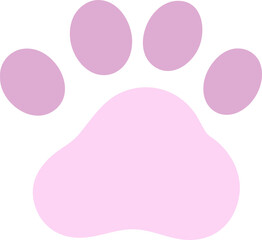 Cute Cat Paw Prints Clipart Set