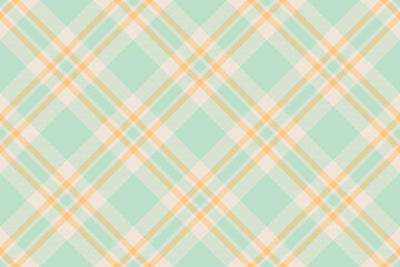 Seamless pastel plaid pattern. Soft mint green and peach tones create a calming, stylish design. Perfect for textiles, backgrounds, or website design. Evokes feelings of serenity and spring.
