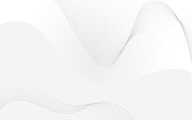 Smooth curved line art element for modern design