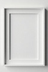 Classic white border, instant photo frame mock-up , isolated, element, vintage