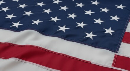 American flag close up