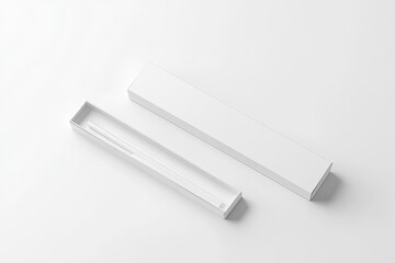 Empty white rectangular box