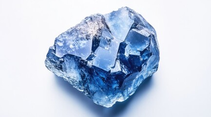 Blue crystal cluster