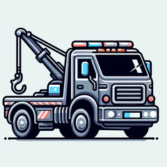 tow truck vector illustration 