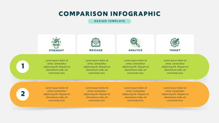 Challenge and Solution Comparison Table Business Infographic