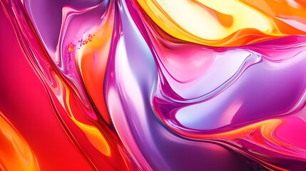 A vibrant and dynamic swirl of colors creates an abstract masterpiece.  The fluid and captivating composition evokes a sense of movement, energy, and artistic expression.