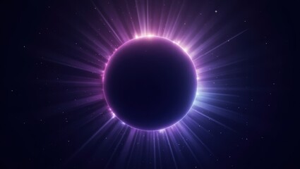 Dark navy to cosmic purple radial gradient abstract background perfect for sci fi themes streaming overlays and tech events