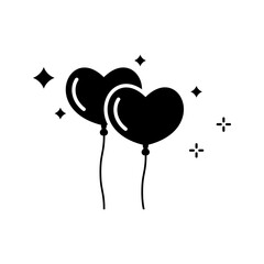 love balloon icon. valentine icon.