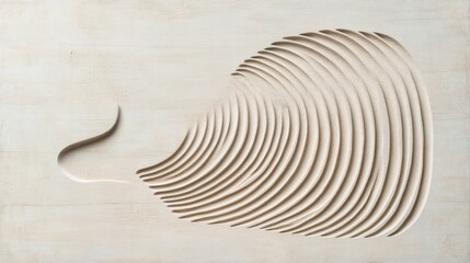 Abstract wood carving