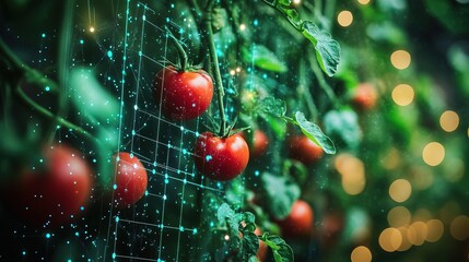 A futuristic AI-driven agricultural network optimizing global food production