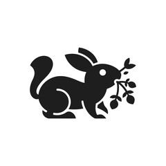 Nature Nibbling Rabbit Icon