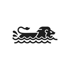 Swimming Dog Splash Icon