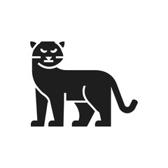 Standing Panther Feline Icon