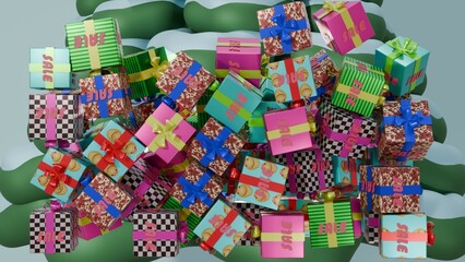 Sale style present boxes