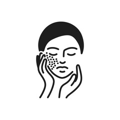 Facial Exfoliation Treatment Icon