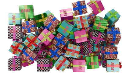 Sale style present boxes