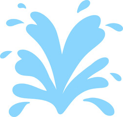 Obraz premium 飛び込みの水しぶきベクターイラスト