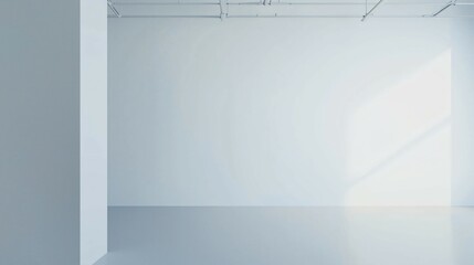 Modern graphic design studio corner showcasing clean, minimalist aesthetics and creative workspace design.