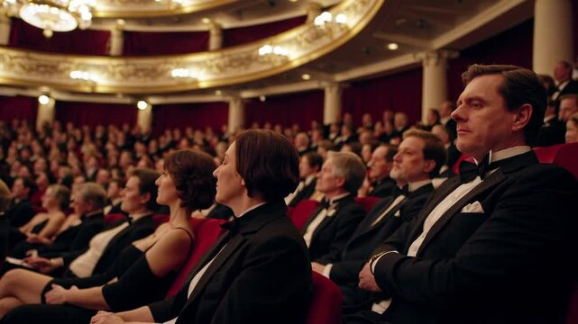 Crowded Theater Audience Enjoying Performance