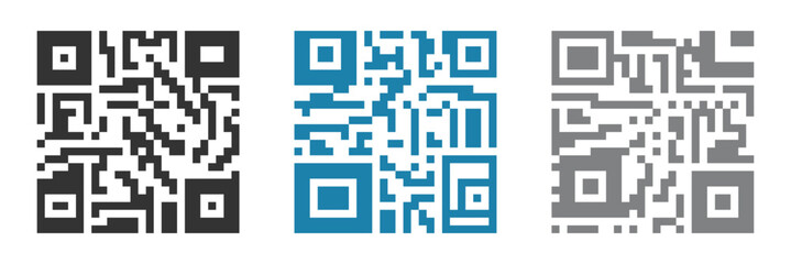 Fototapeta premium QR code, qr, qr code icon, vector, bar, coding,