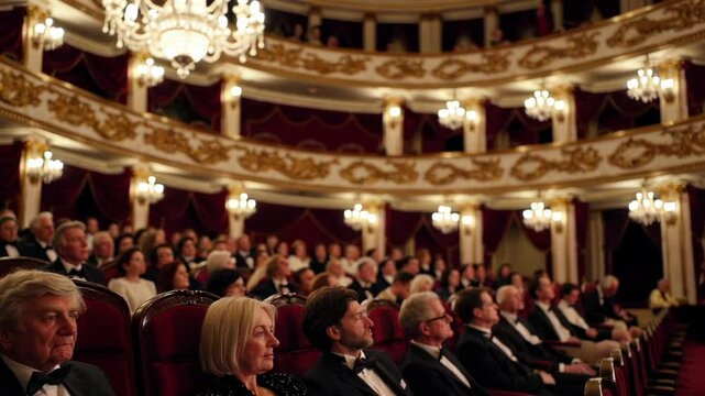 Classical Theater Audience Watching Show