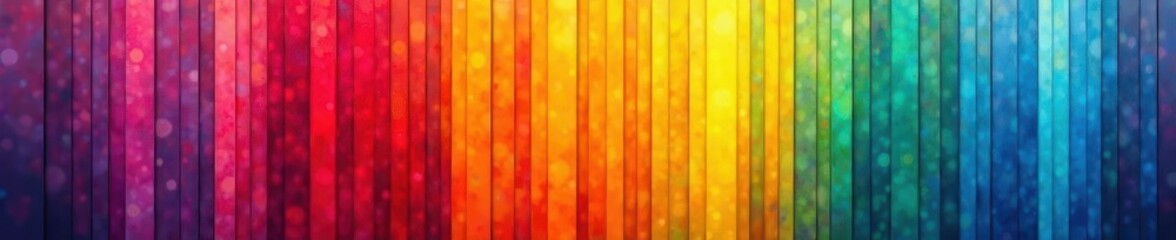 Vibrant rainbow stripes, bold colors, abstract art , visual, texture
