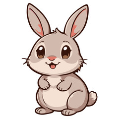 Rabbit Vector - Cute Bunny Drawing
