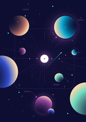 Stylish cosmic theme for professional layouts. A refined color scheme enhances the exploration concept.