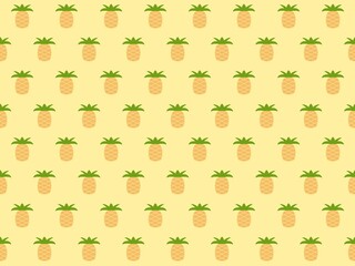 パイナップルのシームレスパターン　A-2'