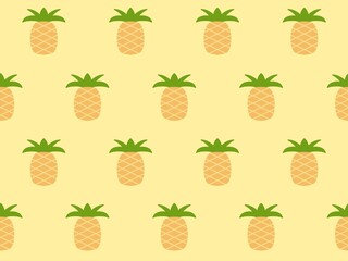 パイナップルのシームレスパターン　A-2