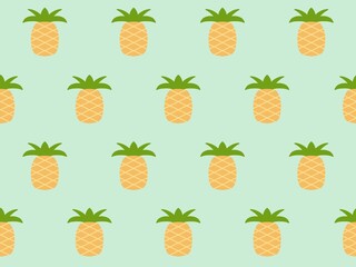 パイナップルのシームレスパターン　A-3
