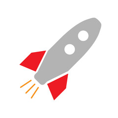 Rocket icon vector. Space Craft illustration sign. Space shuttle symbol or logo.