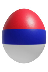 Rendered easter egg with a flag of Republic Srpska on the surface.