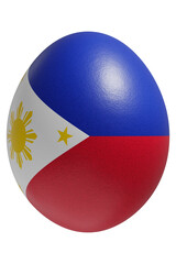 Rendered easter egg with a flag of Philippines on the surface.