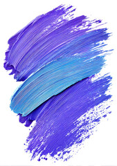 Vibrant blue and purple brushstrokes forming abstract linear patterns