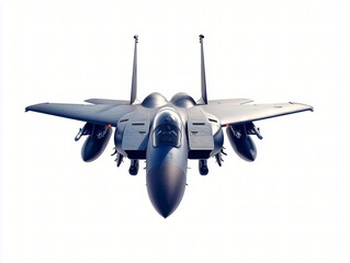 Fighter jet plane isolated on white background