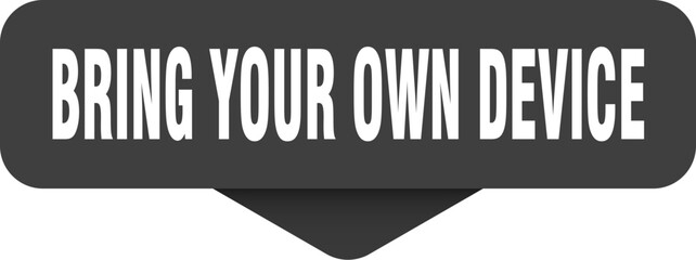 bring your own device sticker. bring your own device sign on transparent background