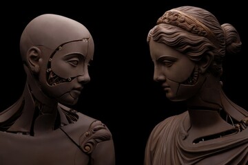 Abstract AI-generated colorful pattern design illustration