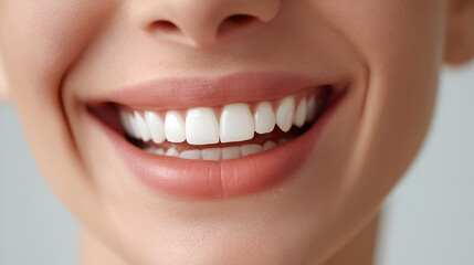 Fototapeta premium a close-up of a radiant smile featuring healthy teeth