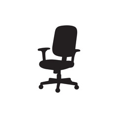 Fototapeta premium Office Chair Silhouette Icon