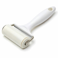 A white silicone ice roller isolated on a white background, designed for soothing skin care, reducing puffiness